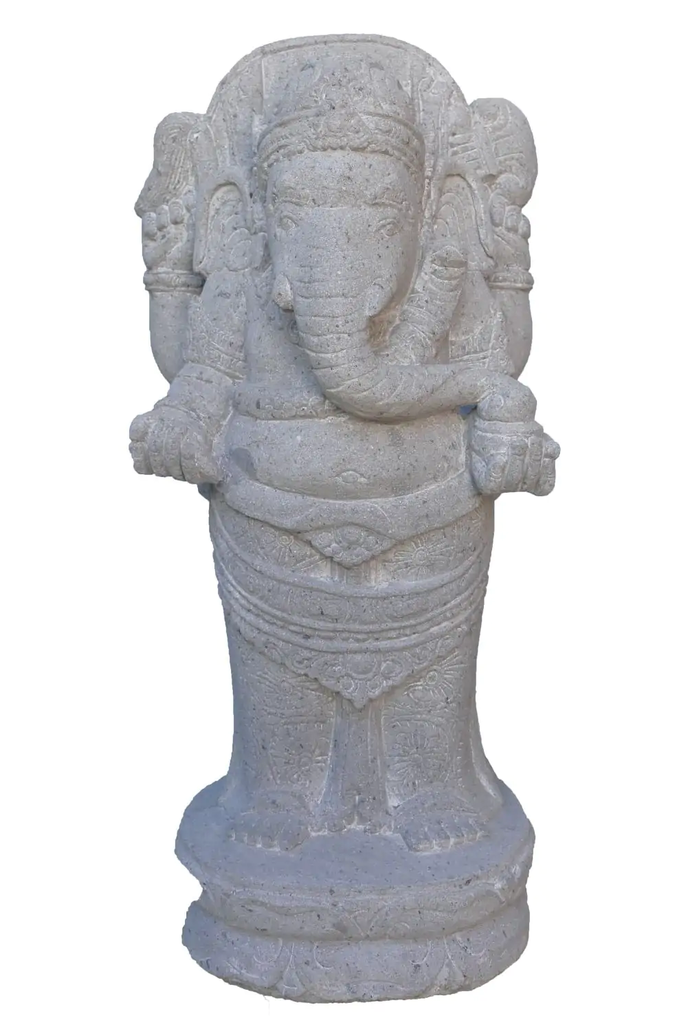  Product image 5 of the product “Standing Ganesha, 60 cm height, riverstone, stonemasony ”